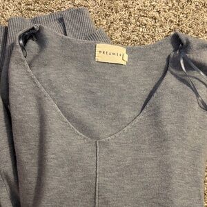 Dreamers Charcoal V-Neck Sweater for Women